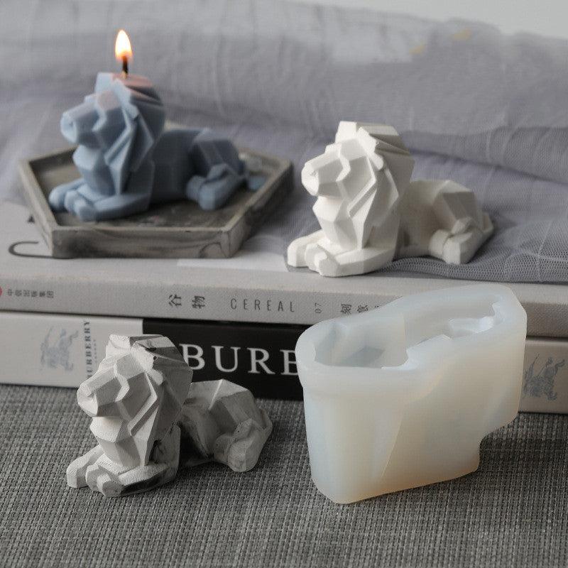 Geometric Ornaments Lion Home Decoration Candle Mould Candles Moulds