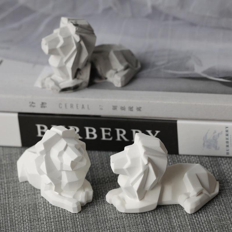 Geometric Ornaments Lion Home Decoration Candle Mould Candles Moulds