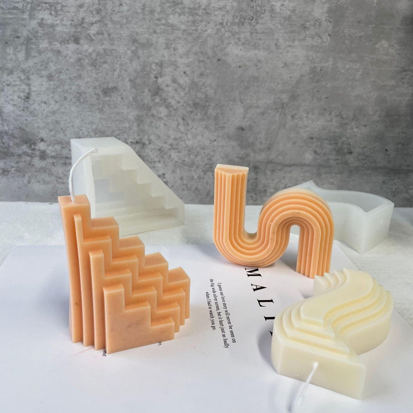 Geometric Shapes Silicone Candle Mould | DIY Candle Making Candles Moulds