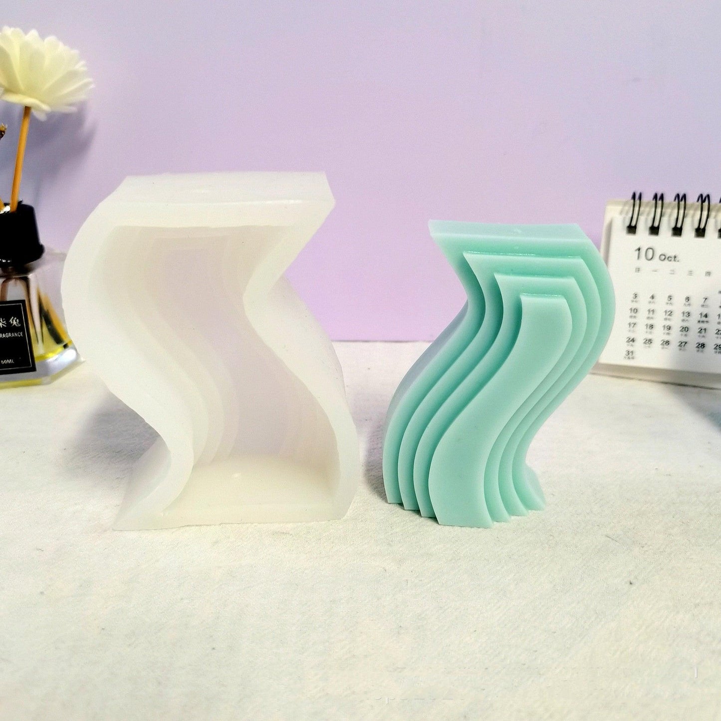 Geometric Shapes Silicone Candle Mould | DIY Candle Making Candles Moulds