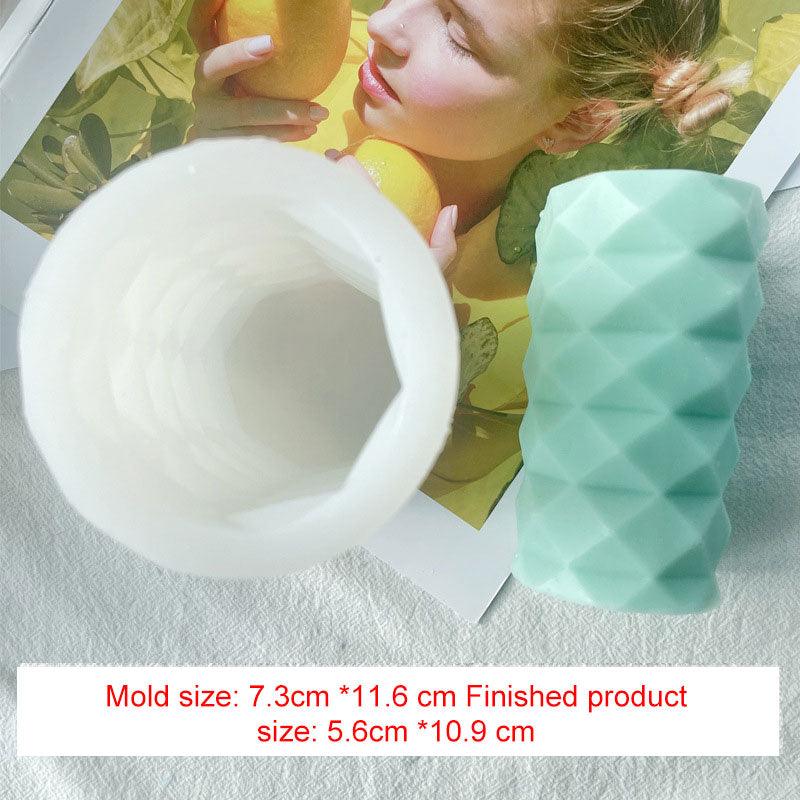 Geometric Stripes Waves and Diamond Pillar Candle Silicone Mould Candles Moulds