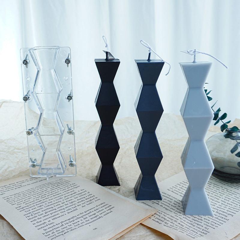 Geometric abstract candle Mould Candles Moulds