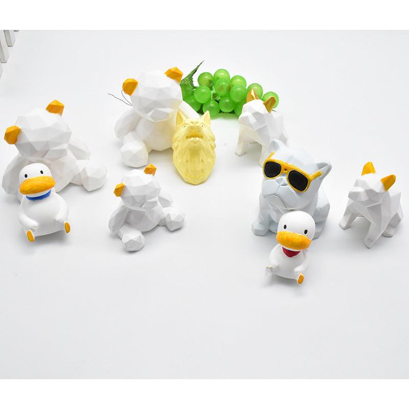 Geometric dog silicone Candle Mould Candles Moulds