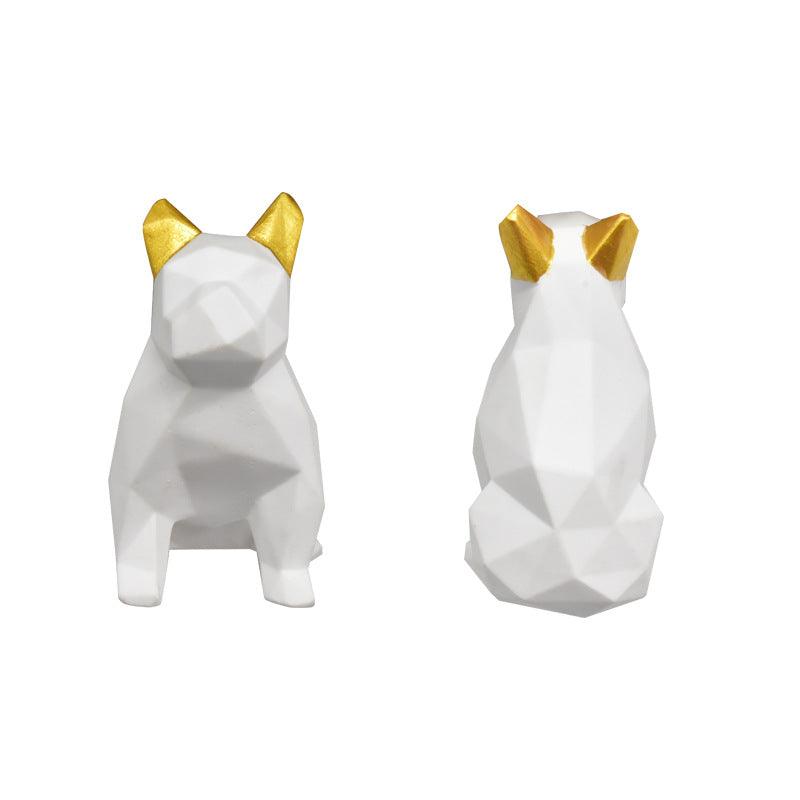 Geometric dog silicone Candle Mould Candles Moulds