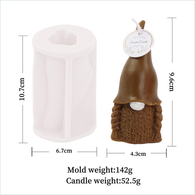 Gnome Silicone Candle Mould Candles Moulds
