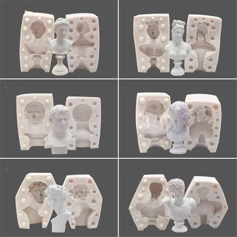 Greek Mythology Figurines Statue Sculpture Candle Mould Candles Moulds