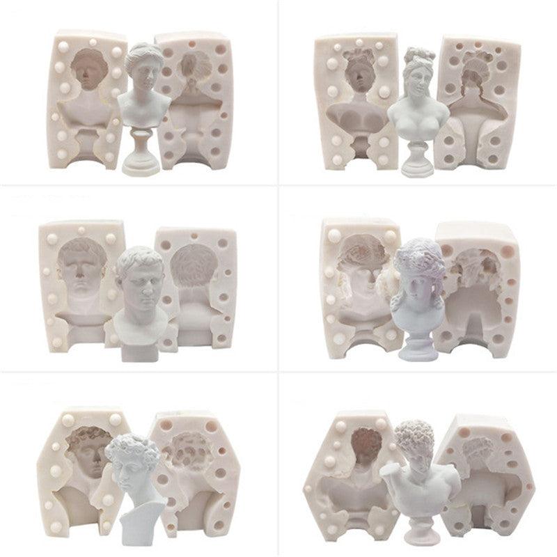 Greek Mythology Figurines Statue Sculpture Candle Mould Candles Moulds
