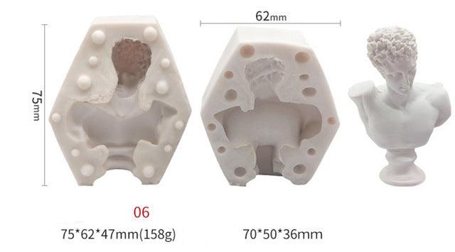 Greek Mythology Figurines Statue Sculpture Candle Mould Candles Moulds