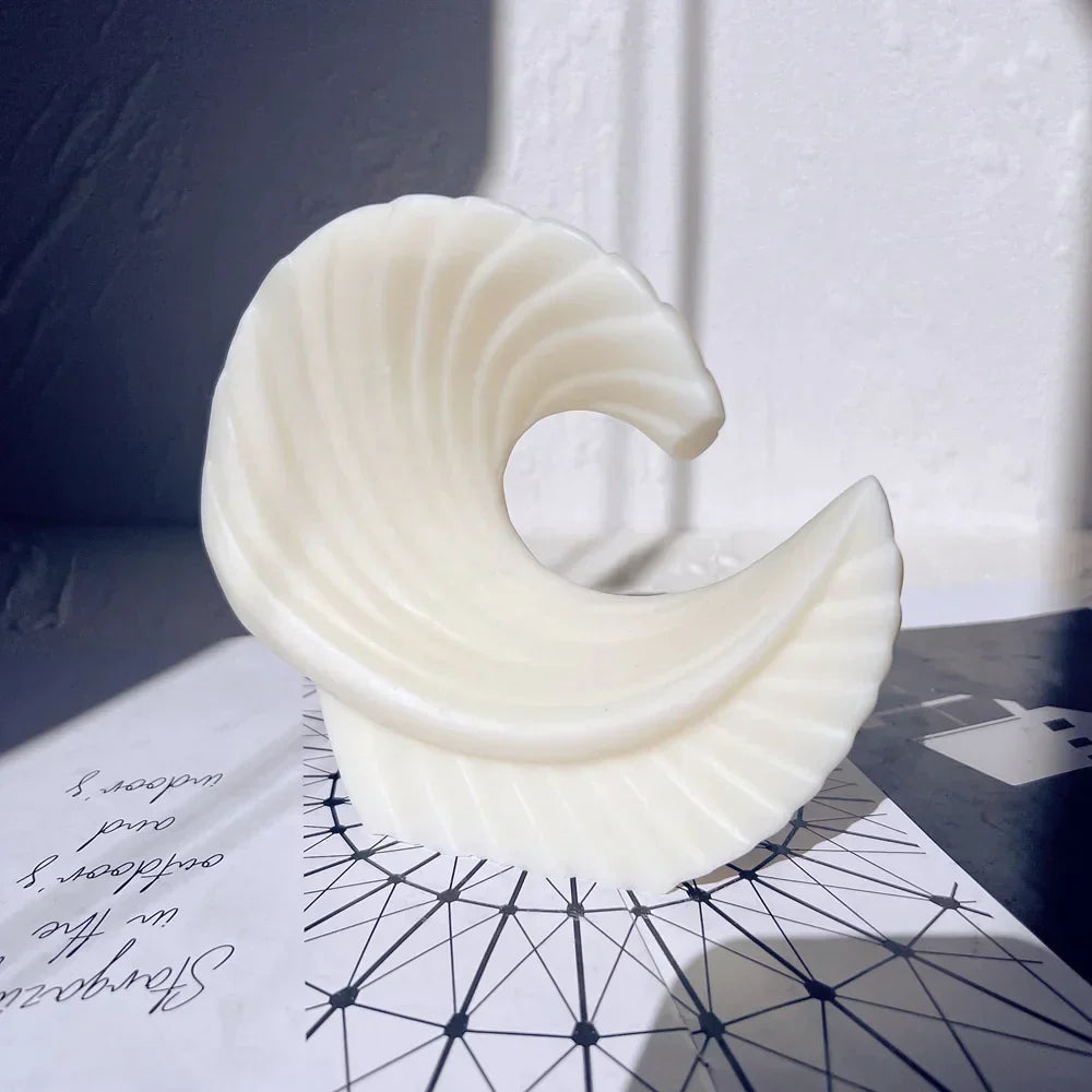 Aesthetic Ribbed Geometric Silicone Candle Mould