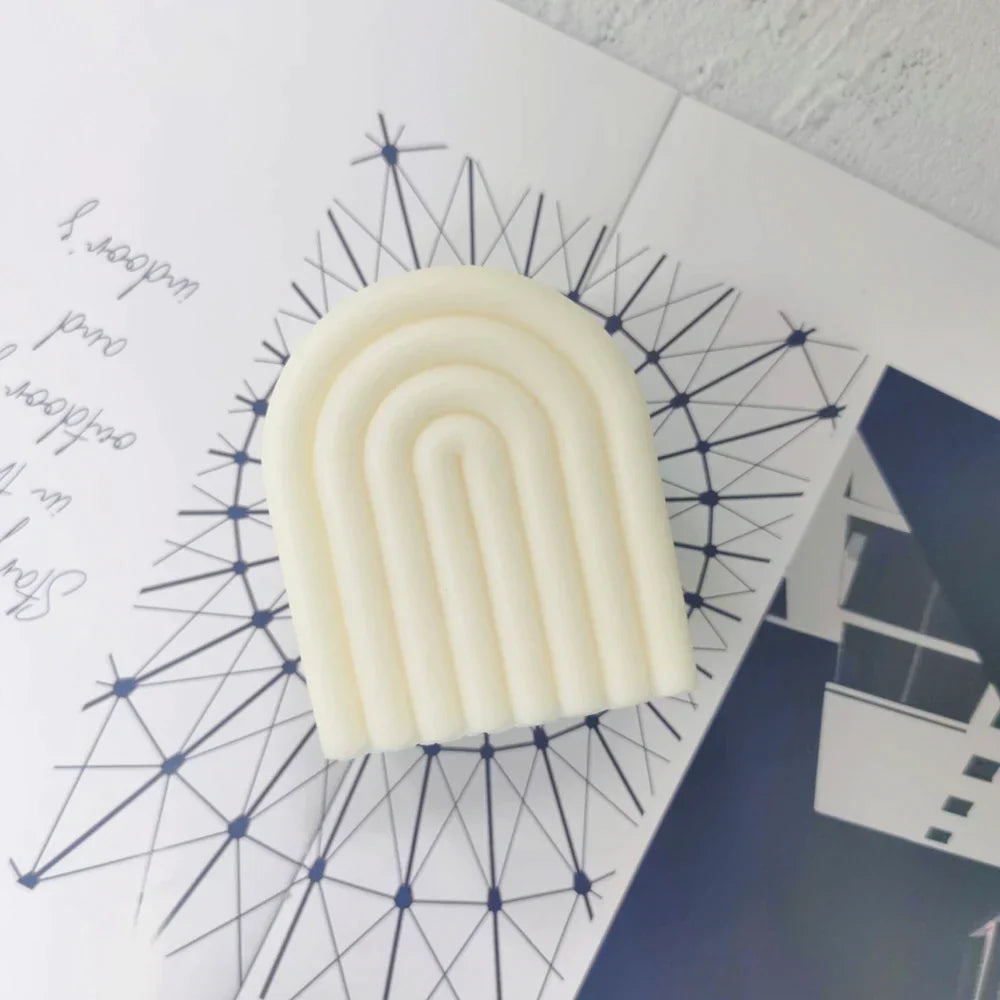 Boho Rainbow Arch Candle Silicone Mould
