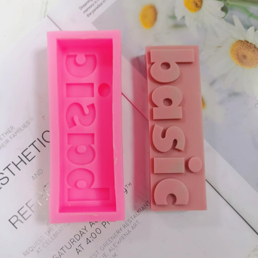 DIY 16 Designs Extra Babe Mood Words Slogan Candle Silicone Mould