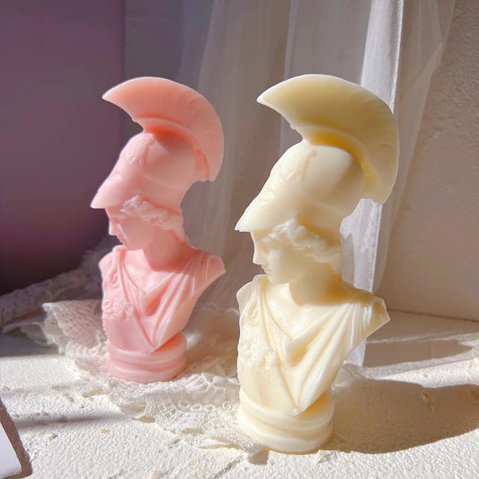 Greek Goddess Athena Statue Candle Mould