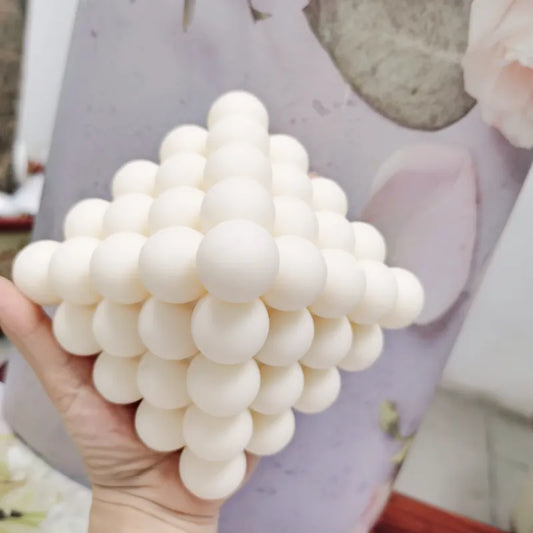 Boho Style Pyramid Bubble Candle Silicone Mould
