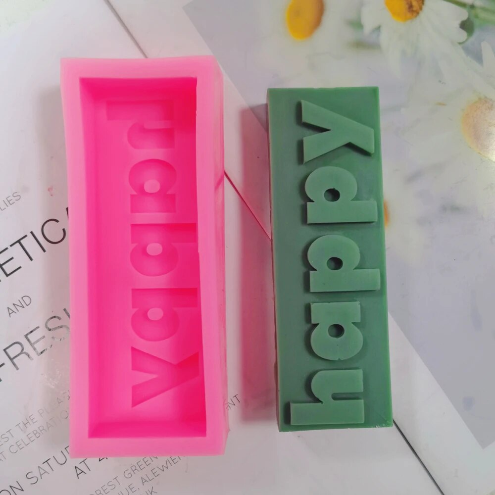 DIY 16 Designs Extra Babe Mood Words Slogan Candle Silicone Mould