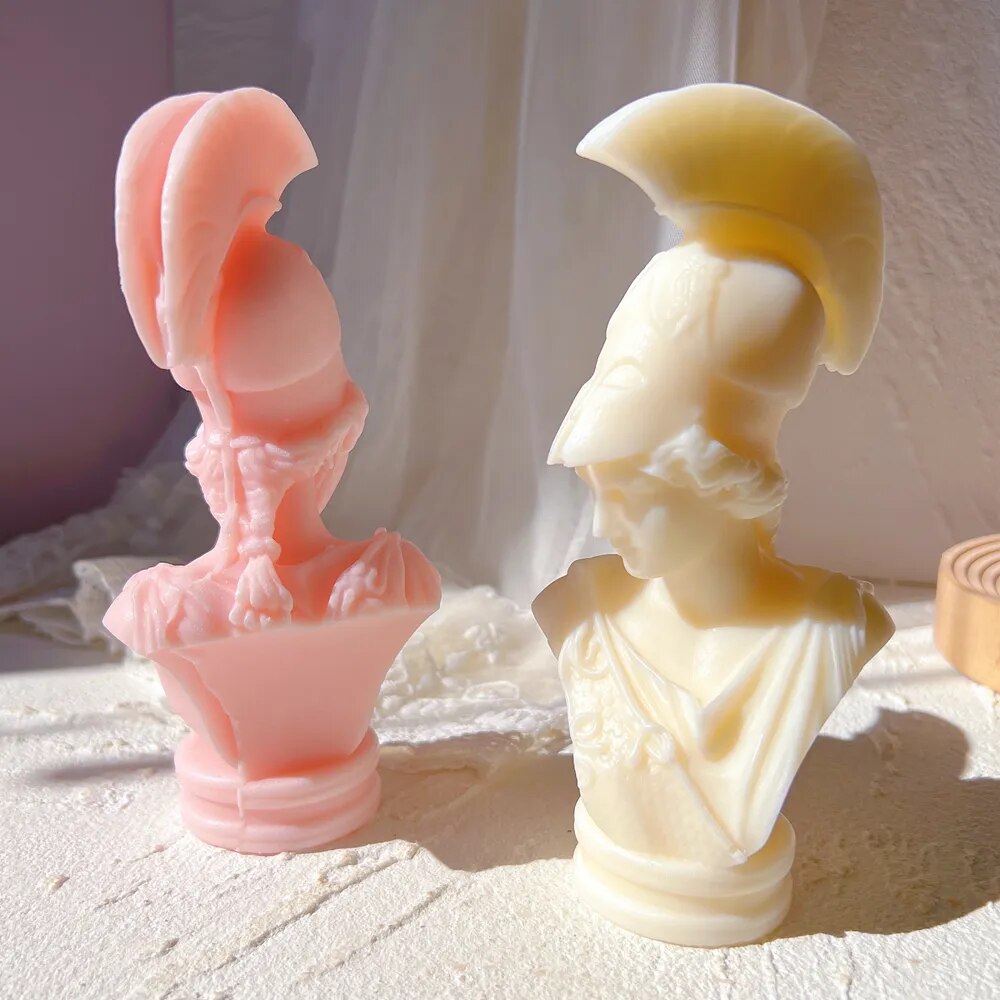 Greek Goddess Athena Statue Candle Mould