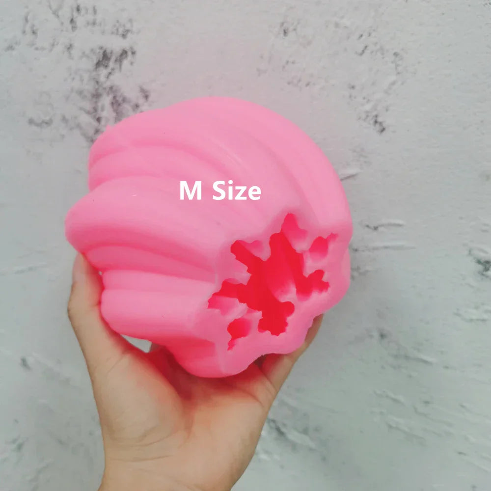 Geometric Wave Twirl Candle Mould