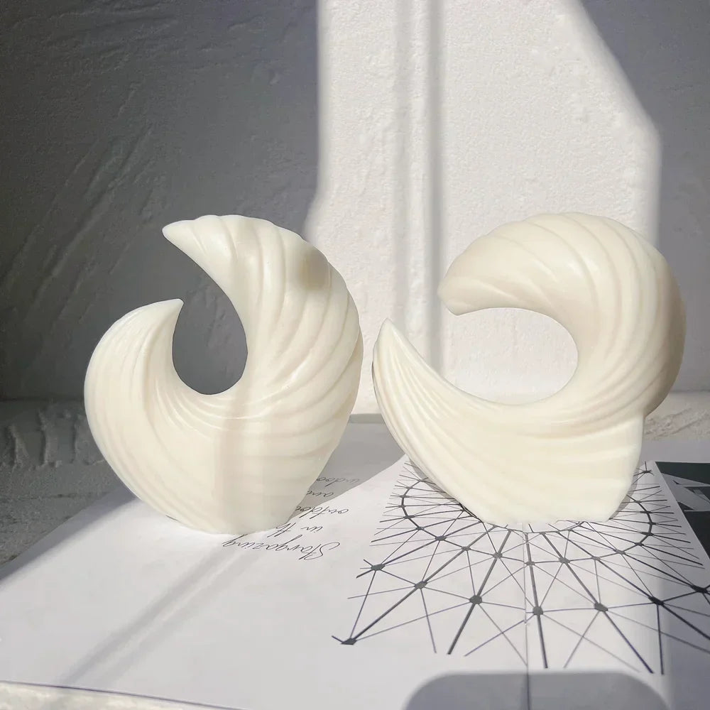 Aesthetic Ribbed Geometric Silicone Candle Mould