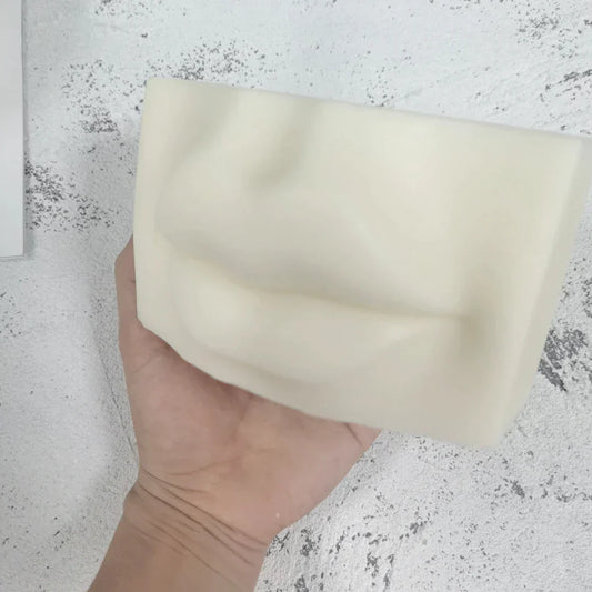 3D Human Body Artistic Face Shape Silicone Candle Mould