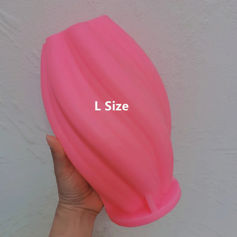 Geometric Wave Twirl Candle Mould