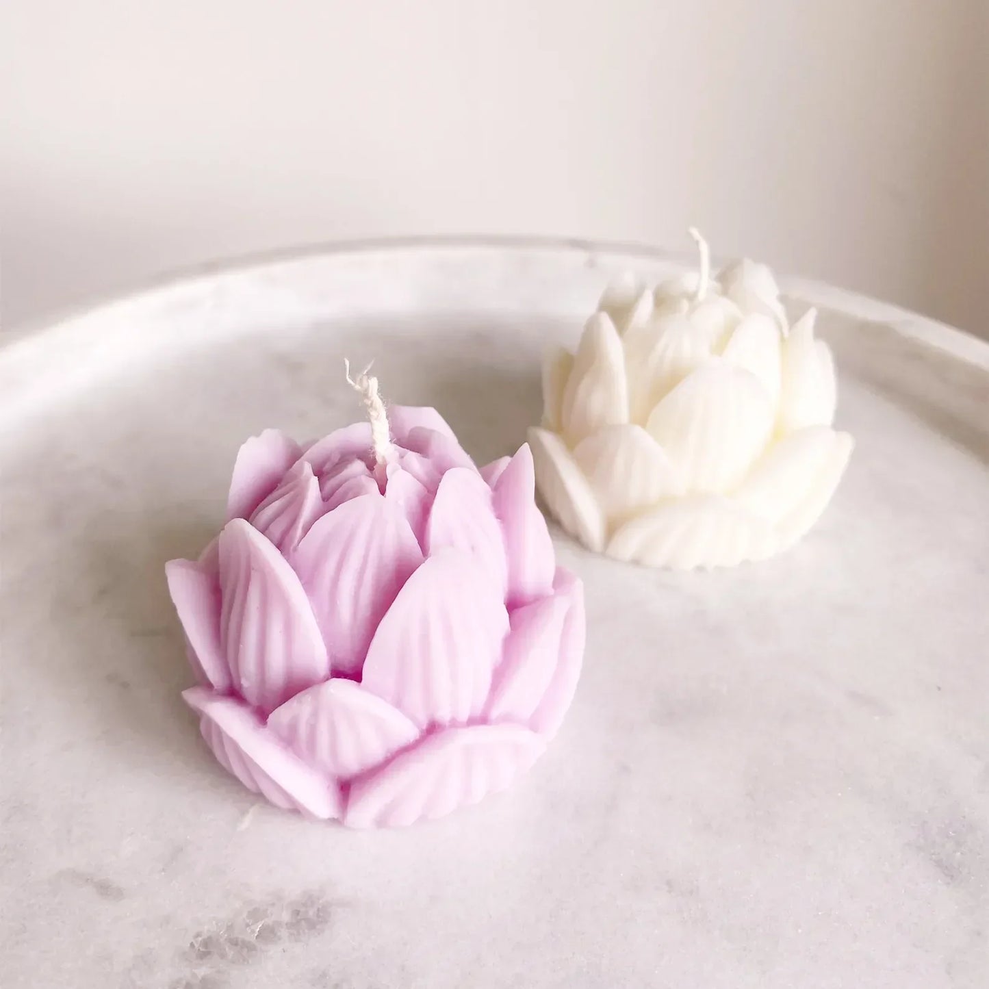 DIY 3D Lotus Bloom Candles Mould