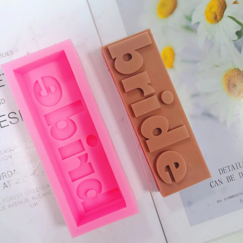DIY 16 Designs Extra Babe Mood Words Slogan Candle Silicone Mould