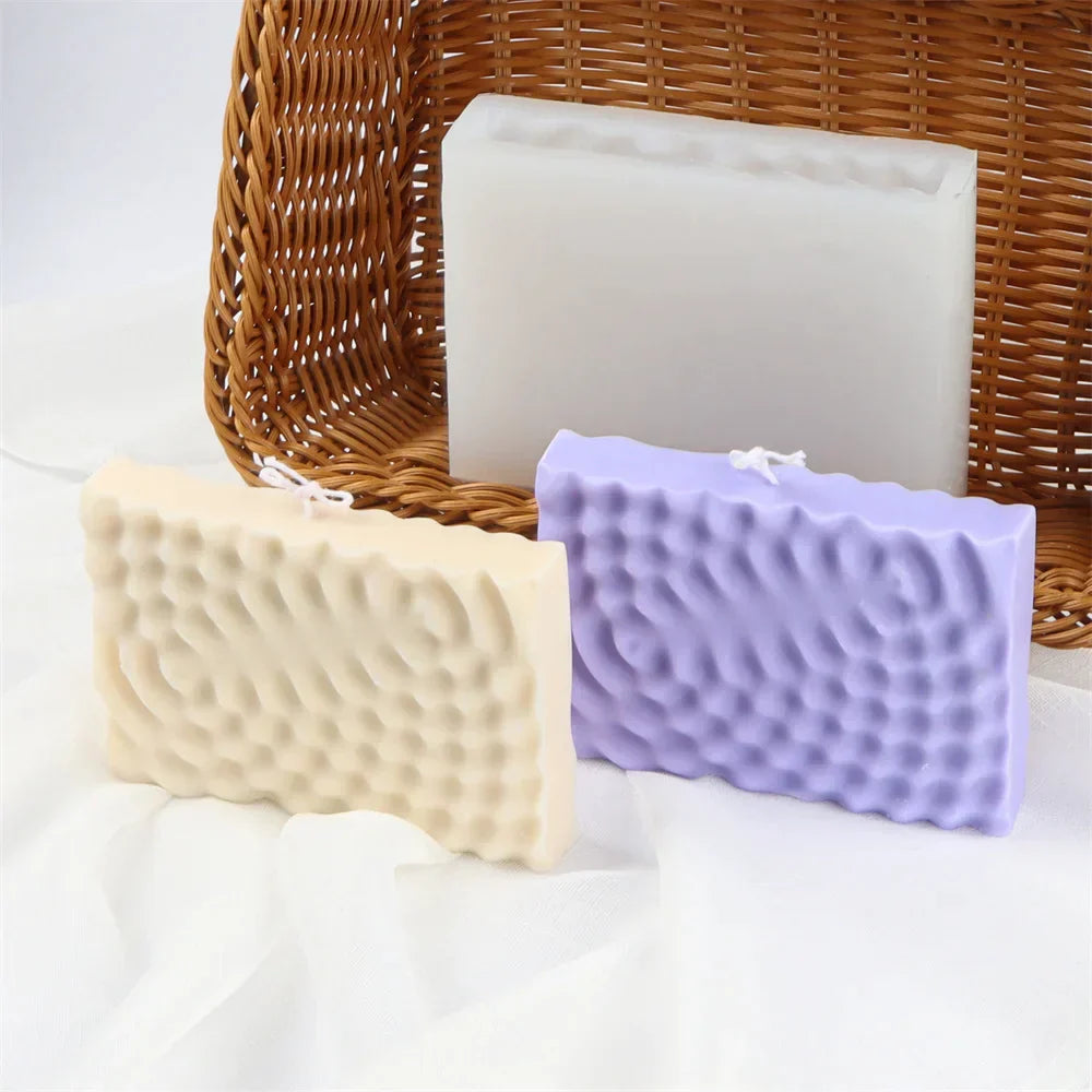 Funny Wiggly Striated Bowl Candle Silicone Mould