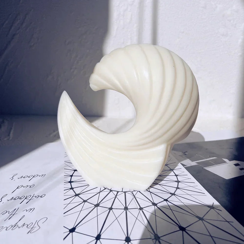 Aesthetic Ribbed Geometric Silicone Candle Mould
