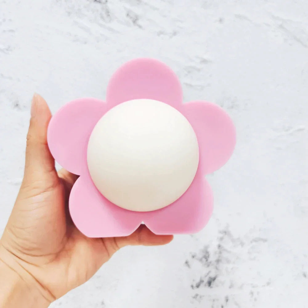 Pastel Flower Shaped Silicone Candles Mould