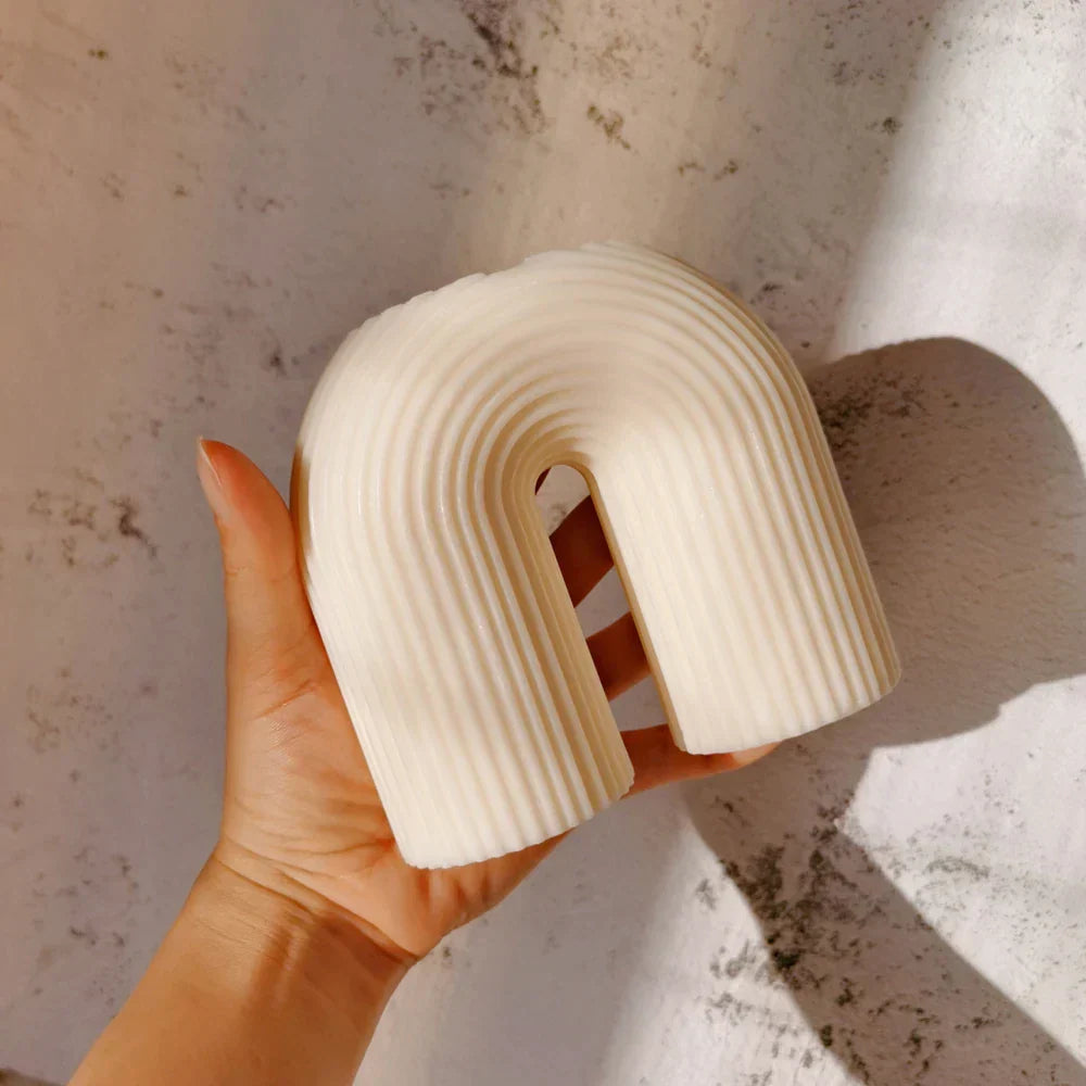 U Shaped Stripe Silicone Candle Moulds