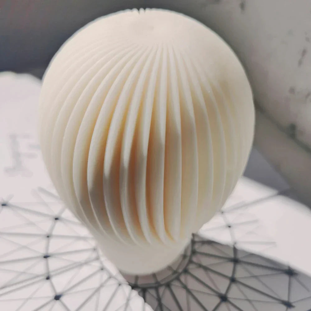 Spiral Balloon Design Silicone Candle Mould