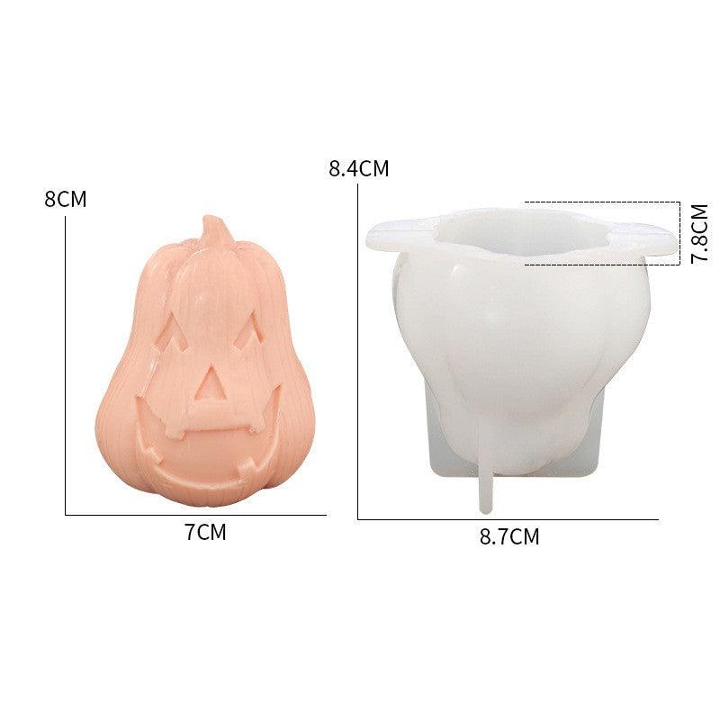 Halloween 3D Pumpkin Silicone Candle Mould Candles Moulds