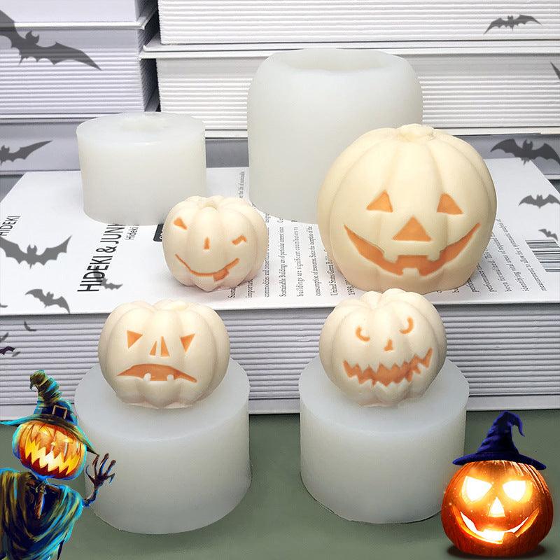 Halloween 3D Pumpkin Silicone Candle Mould Candles Moulds