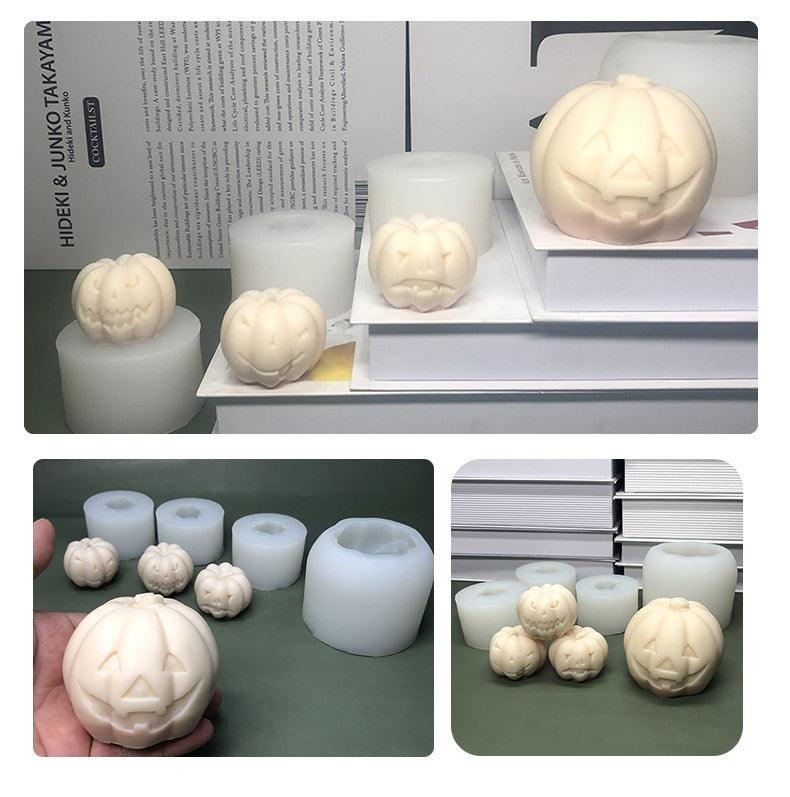 Halloween 3D Pumpkin Silicone Candle Mould Candles Moulds