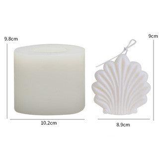 Handcrafted Scallop-Shaped Candle Mould for Elegant Home Décor Candles Moulds