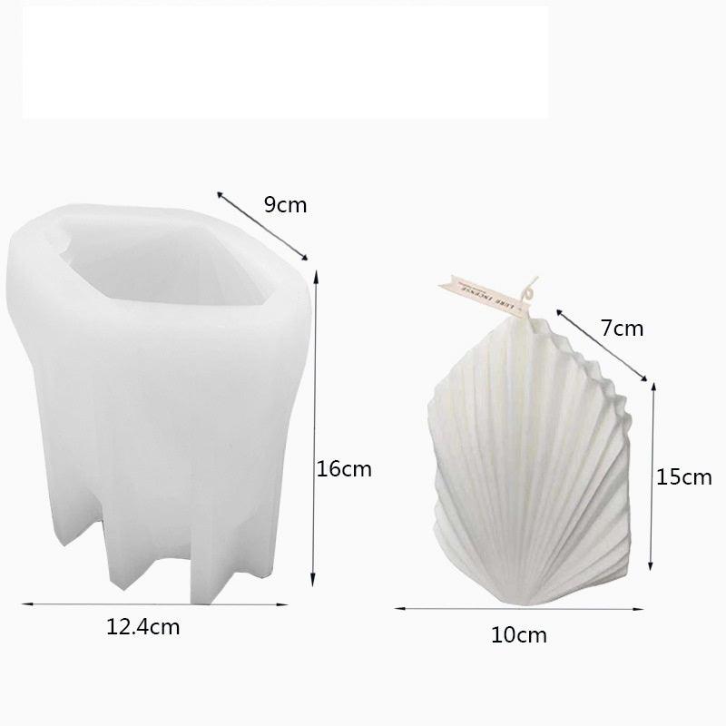Handcrafted Scallop-Shaped Candle Mould for Elegant Home Décor Candles Moulds