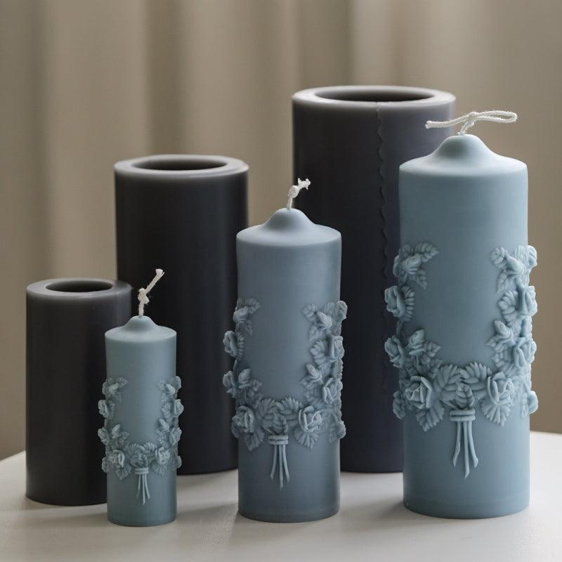 Handmade Cylindrical Scented Candle DIY Mould Candles Moulds