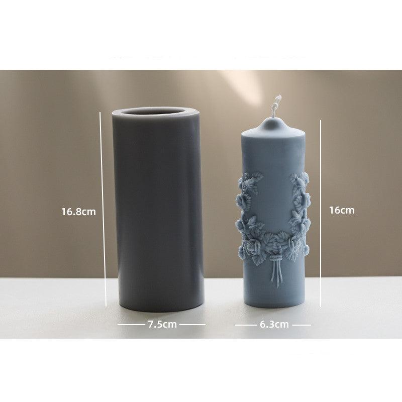 Handmade Cylindrical Scented Candle DIY Mould Candles Moulds