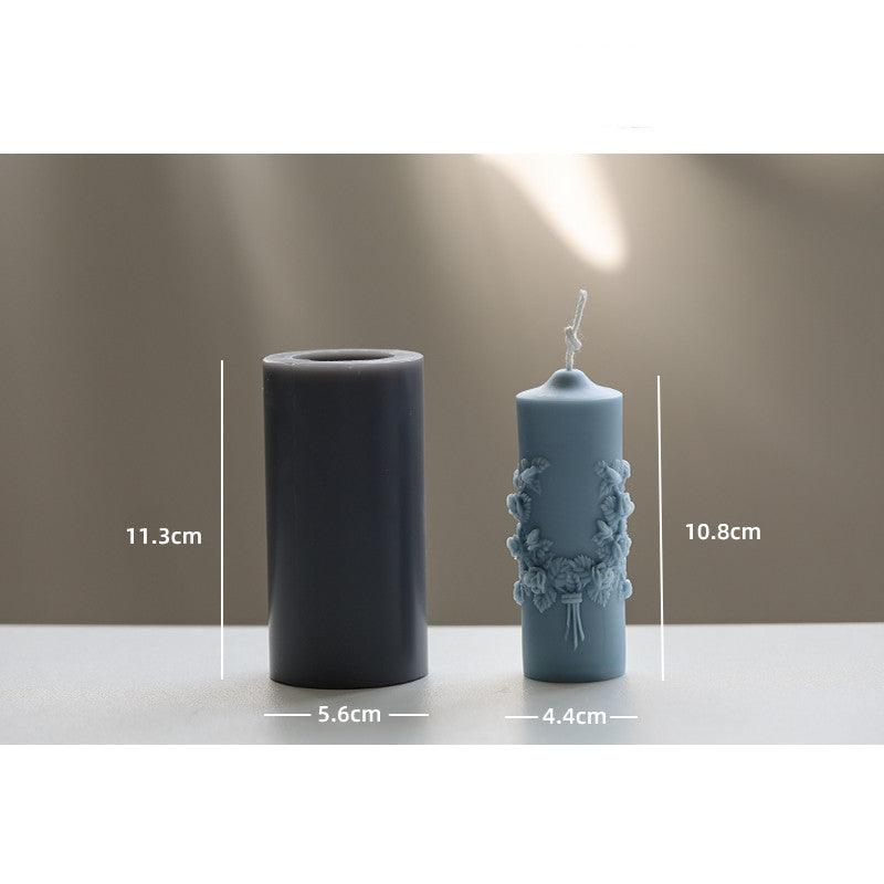 Handmade Cylindrical Scented Candle DIY Mould Candles Moulds