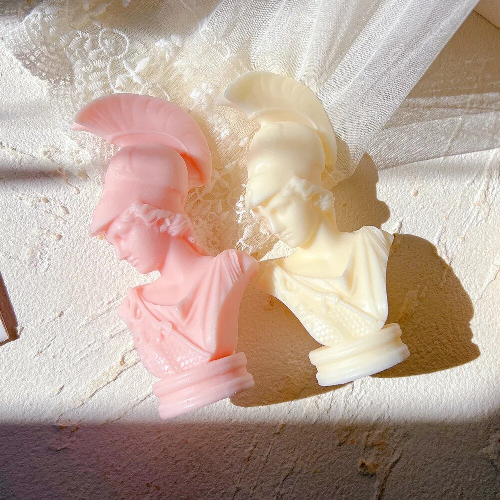 Greek Goddess Athena Statue Candle Mould