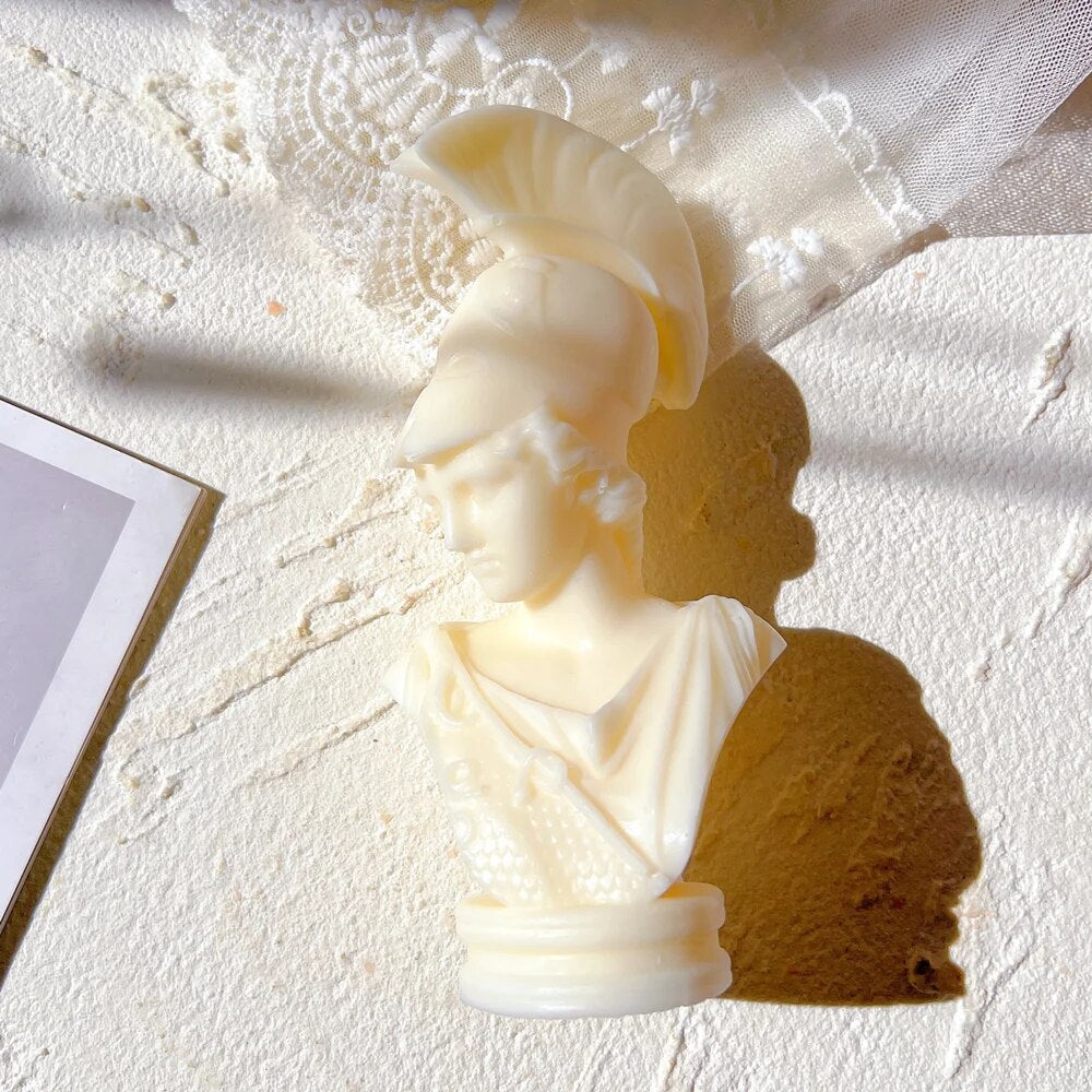 Greek Goddess Athena Statue Candle Mould