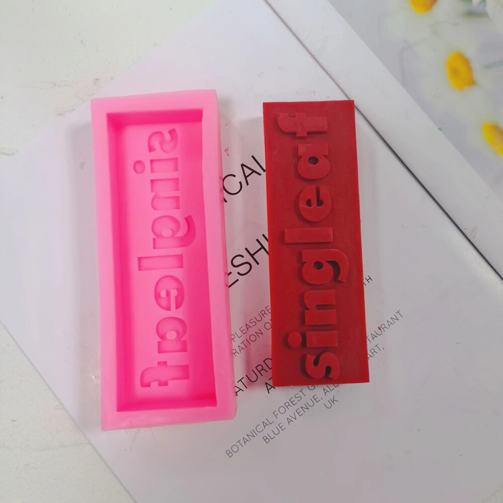 DIY 16 Designs Extra Babe Mood Words Slogan Candle Silicone Mould