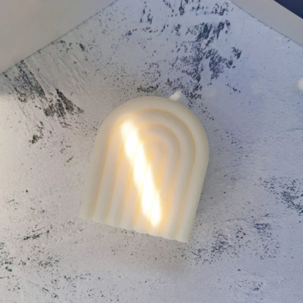 Boho Rainbow Arch Candle Silicone Mould
