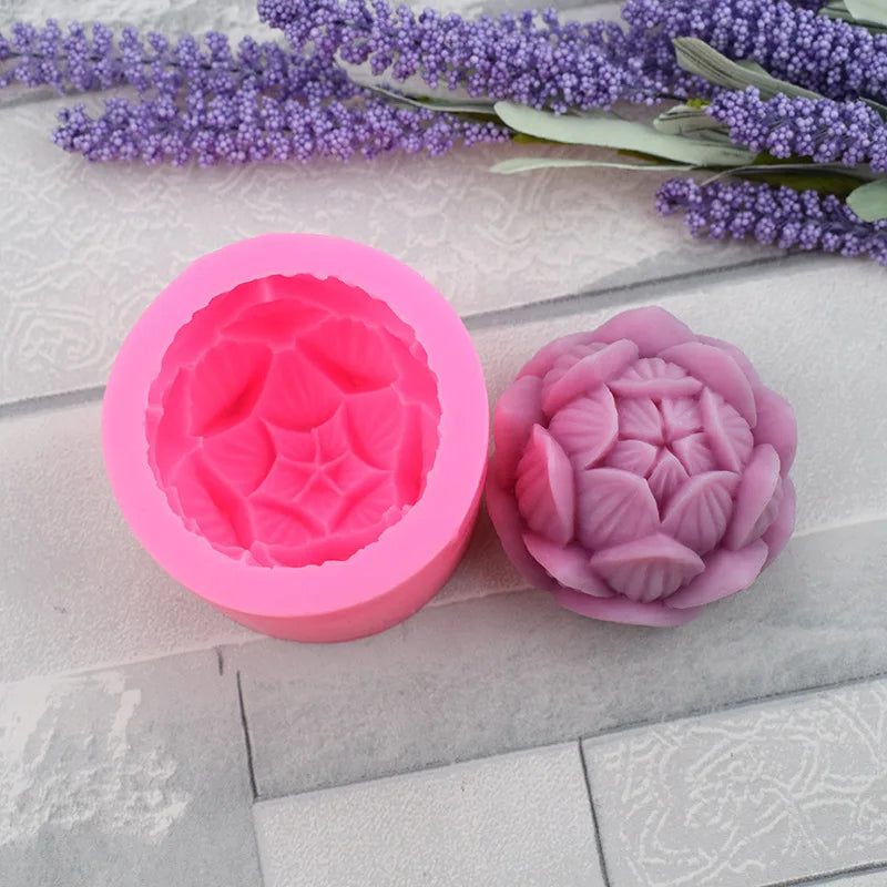 DIY 3D Lotus Bloom Candles Mould