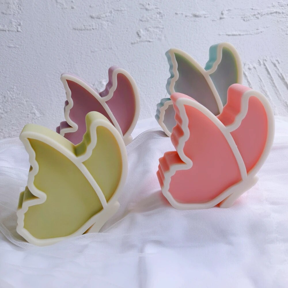 3D Cute Butterfly Candle Silicone Mould