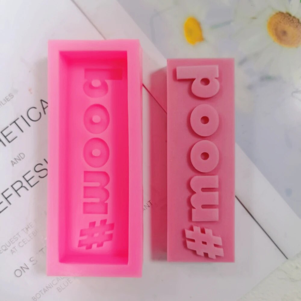 DIY 16 Designs Extra Babe Mood Words Slogan Candle Silicone Mould