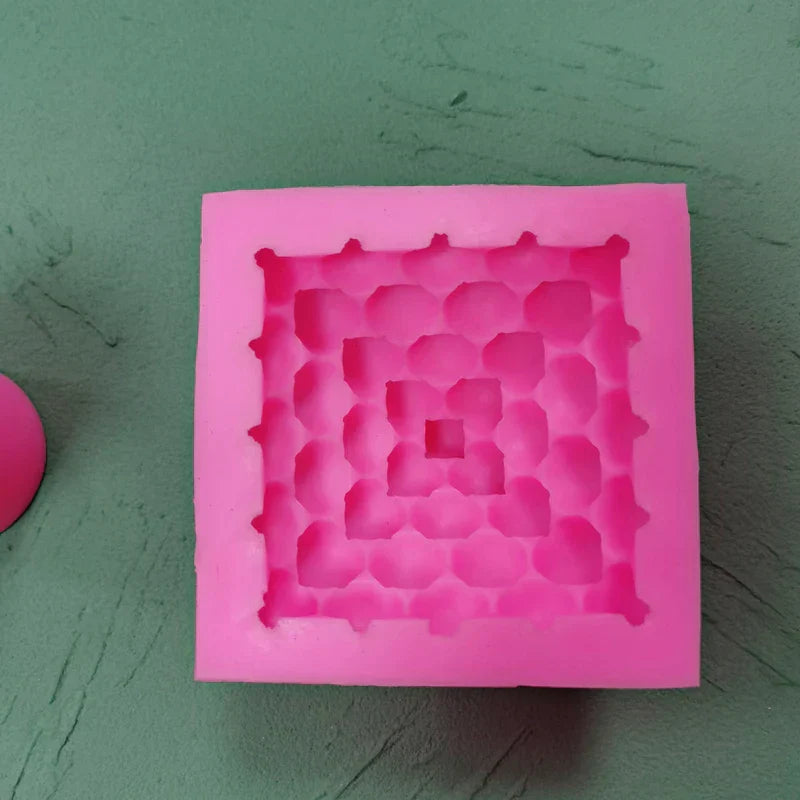 Boho Style Pyramid Bubble Candle Silicone Mould