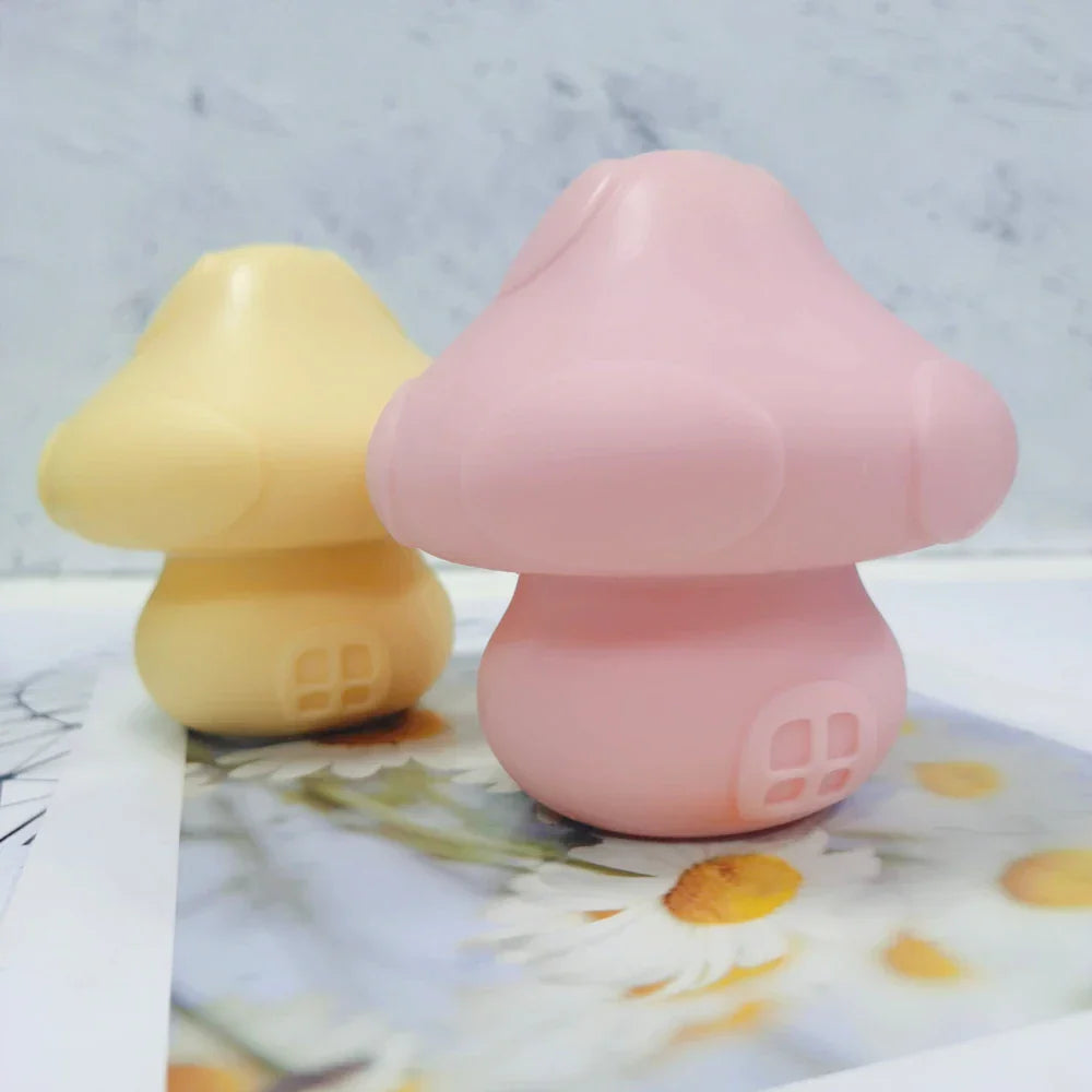 Cute Mushroom House Candle Mould - Fairy Gnome Home