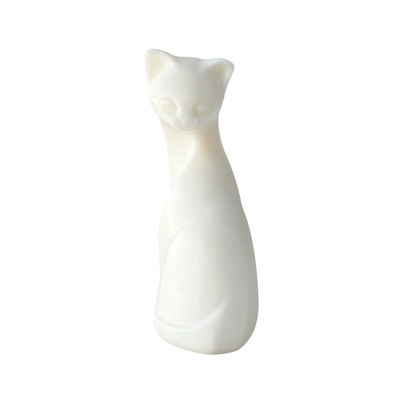 Elegant Cat Candle Mould