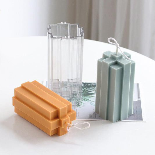 Geometric & Four leaf clover Candle Mould