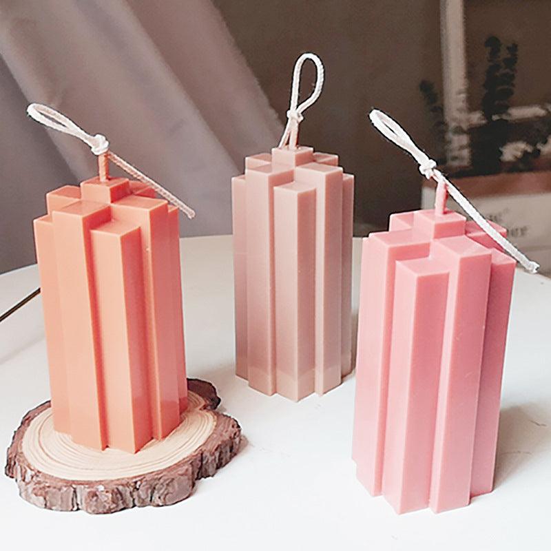 Geometric & Four leaf clover Candle Mould